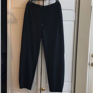 Lysse black crepe joggers, size xs